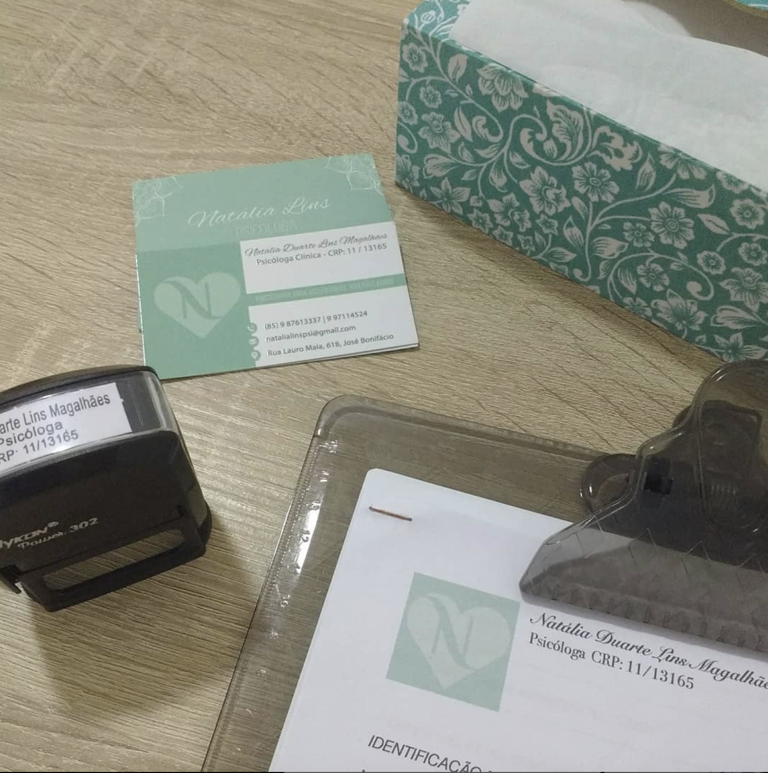 Materiais profissionais da Natália Lins